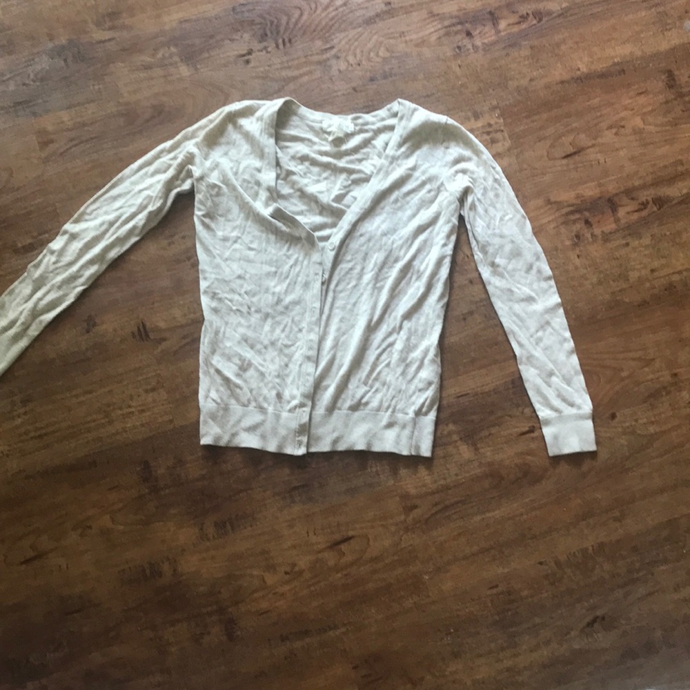Oatmeal button down cardigan